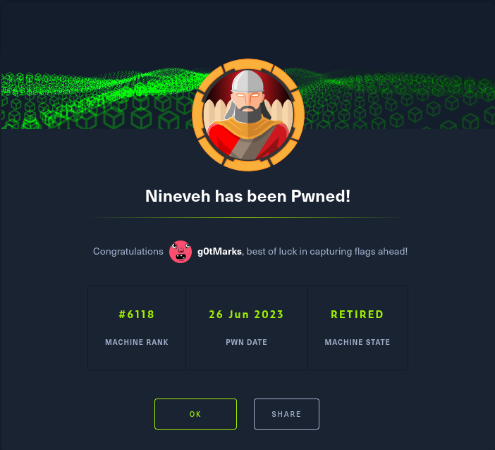 HTB] Nineveh Writeup. This is a write-up of Nineveh on Hack… | by Richard  Marks | System Weakness