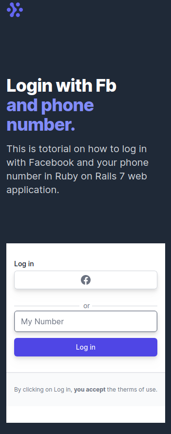 Login with Facebook and phone number- Ruby on Rails 7, by Dejan Vujovic