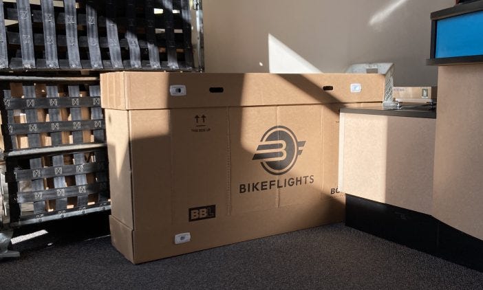 Bikeflights cardboard box sale