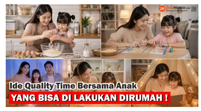 Ide Quality Time Bersama Anak di Rumah yang Seru, Edukatif, dan Membangun Kedekatan Keluarga