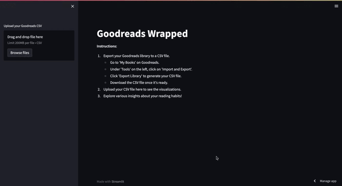 From Streamlit to Shiny: Visualizing My Goodreads Reading Journey