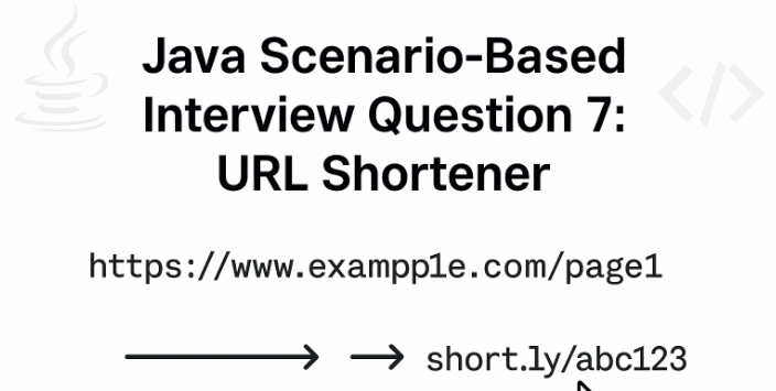 Java Scenario-Based Interview Question 7: URL Shortener | by Raju ...