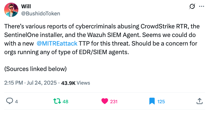 EDR-on-EDR Violence: An Accidental Offshoot of our RMM Abuse Research ...