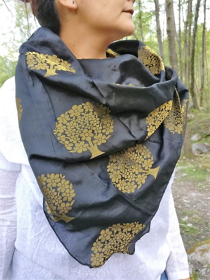 Assorted Women Silk  Scarf