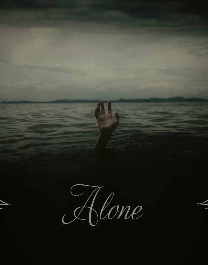Alone A poem about the crash one must take after a fall —the unanswered  questions- trying to find reason- the feeling of giving up - the  lifelessness of a life not worth