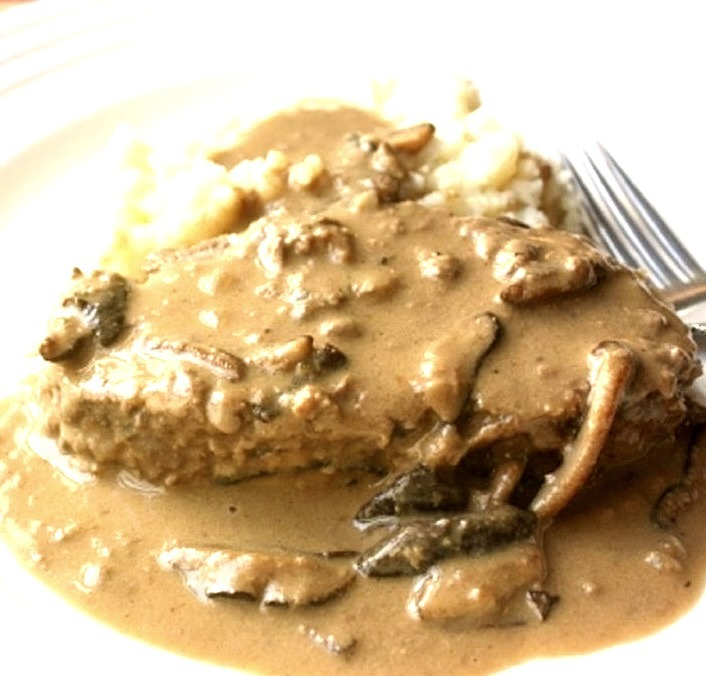 Main Dishes — Beef Meatloaf — Creamy Mushroom Meatloaf