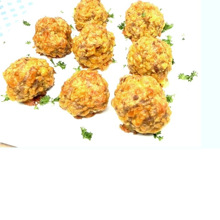Skip the baking mix and make these sausage balls with flour — quick and easy, poppable, and perfect for holiday entertaining.