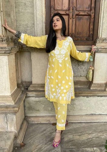 Chikankari Long Kurta