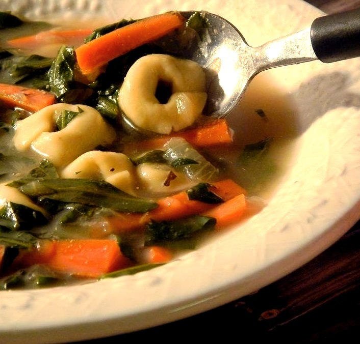 Soups, Stews and Chili — Dandelion Greens and Tortellini Soup