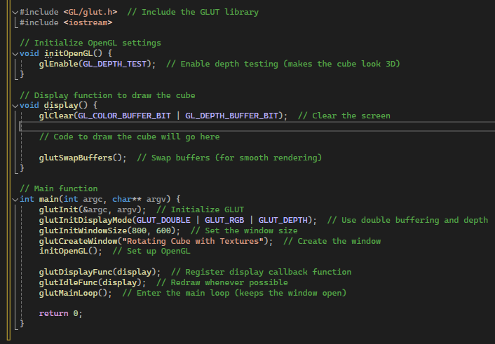 Cube with Textures in OpenGL Using GLUT