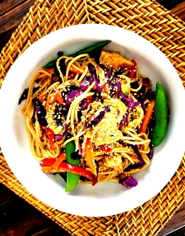 Sesame Chicken Noodle Bowl