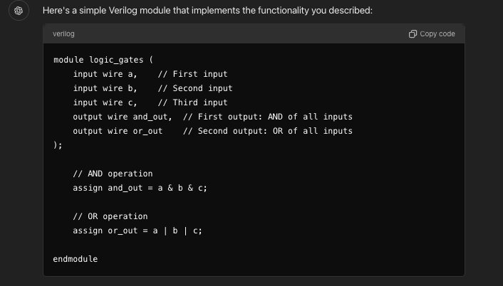 Experiments inText-to-Verilog with ChatGPT-4o | by Auro Tripathy | Aug ...