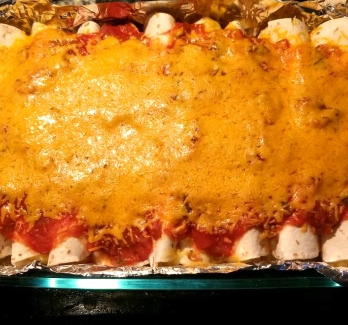 Latin American — Creamy Chicken Enchiladas from Reynolds Wrap