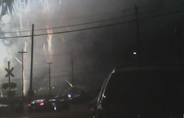 Fireworks perverted by #TrumpConvictedFelon