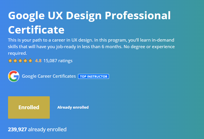 My Experience From Google UX Design Certificate. | By Namratha Rm | Medium