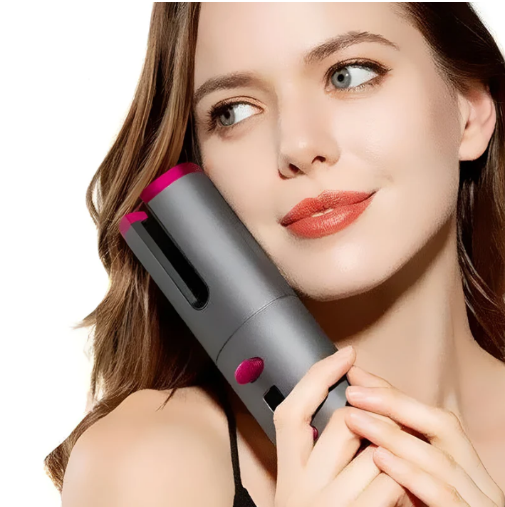Cordless Hair Curler Beautiful Girl Medium
