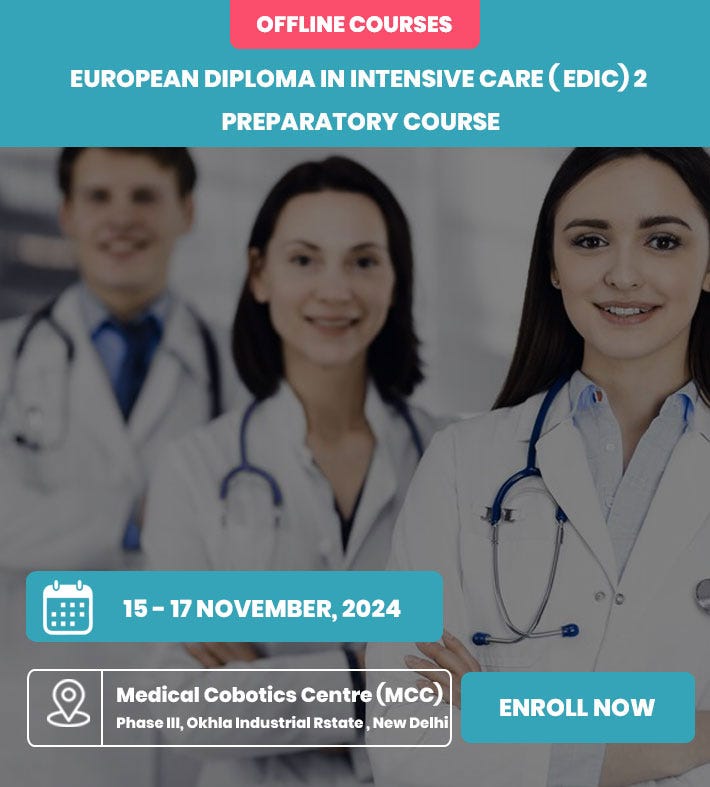 European Diploma in Intensive Care ( EDIC) 2 Preparatory Course | by ...