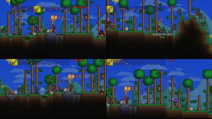 The making of Terraria for consoles — Part 3, Split-screen & Menus | by  David Welch | Medium