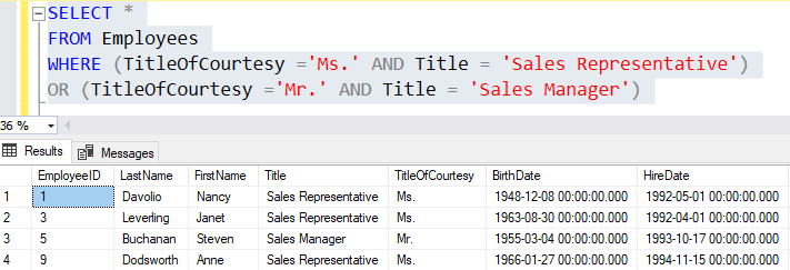 SQL Server (T-SQL): How to filter with “IN” like but with multiple ...