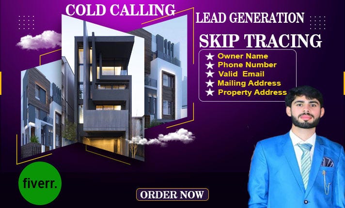 I will do bulk skip tracing and cold calling for real estate leads