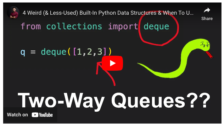 [VIDEO] 4 Weird Built-In Python Data Structures & How To Use Them | by ...