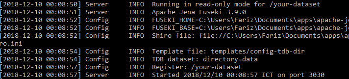 Running Fuseki