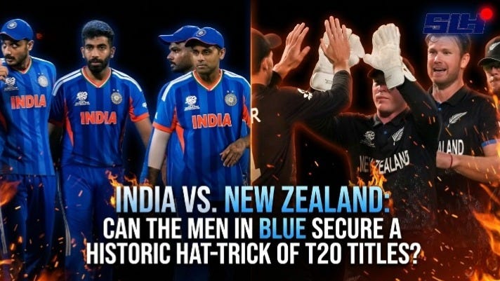 India vs. New Zealand: Can the Men in Blue Secure a Historic Hat-trick of T20 Titles?