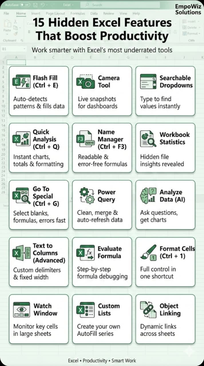 Stop Working Hard in Excel. Start Working Smart 15 Power Moves That