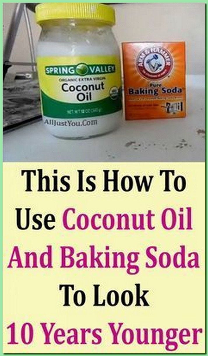 This Is How To Use Coconut Oil And Baking Soda To Look 10 Years Younger