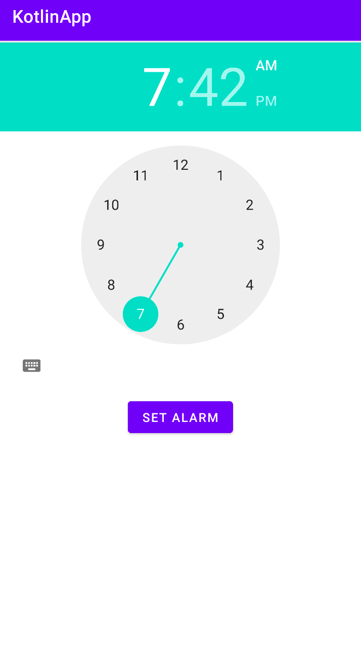 Set alarm time picker using kotlin | by Hasper Ong | Medium