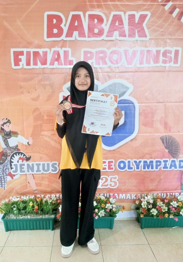 Kiprah Afiqah A. Yunda Syarian di Olimpiade Matematika Tingkat Provinsi