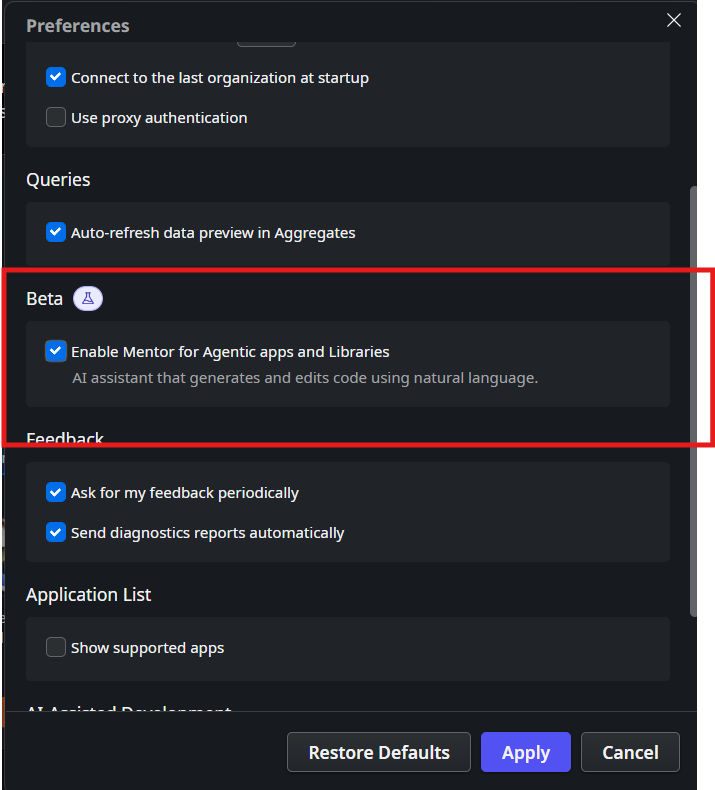 Mentor Beta Now Covers Agentic Apps and Libraries in ODC