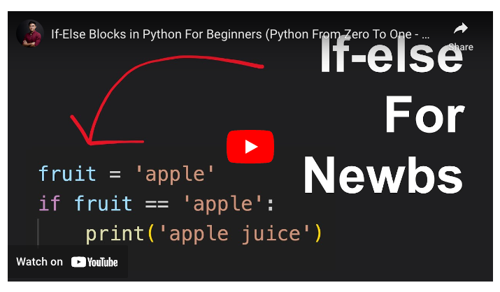 If-Else Blocks in Python For Beginners | by Liu Zuo Lin | Level Up Coding