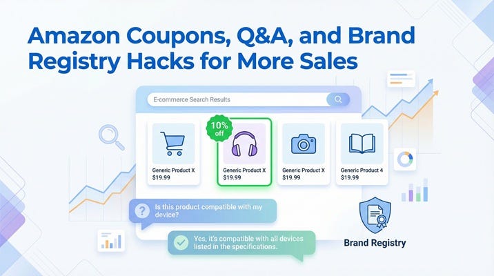How Amazon Coupon Badges and Brand Registry Can Improve Product Visibility