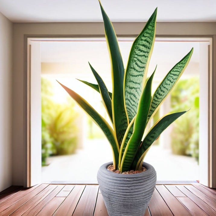 Snake plant 2024 natural air purifier