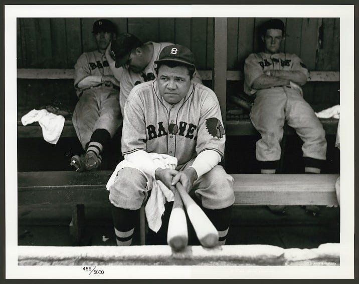 babe ruth boston braves jersey