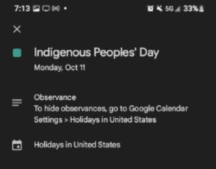 Indigenous Peoples' Day, All About the Holidays