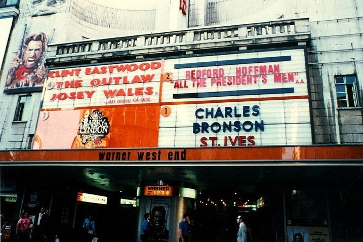 кинотеатр Warner West End Лондон, 1976