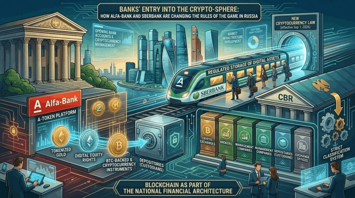 Banks Enter Crypto Market: How Alfa-Bank and Sberbank Are Changing the Rules in Russia