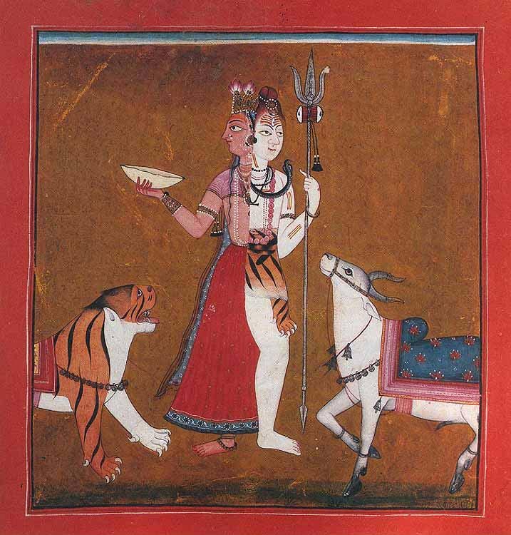 Ardhanarishwara- a half male, half female form of Shiva and Parvati. Parvati not only brings Shiva out of his ascetic state, he creates the world with him. Through their passionate and balanced Lilas, Shiva and Parvati, with Ganesha and Kartikeya (their children) make the ideal family, looked upto in Hindu tradition for harmony and familial love.