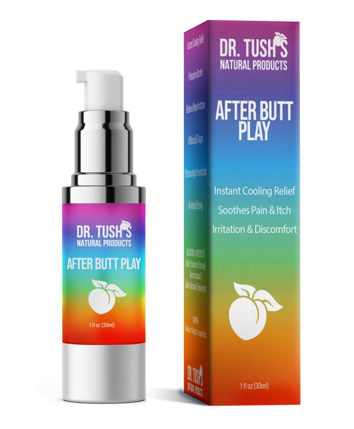 After Anal Play Gel For Men Butt Sex Dr Tush Medium 