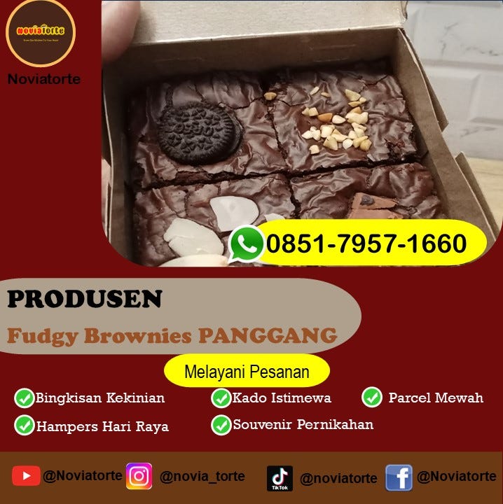 WA 085179571660, Fudgy Brownies Terdekat Surabaya Noviatorte by