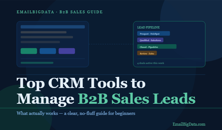 Top CRM Tools to Manage B2B Sales Leads: What Actually Works