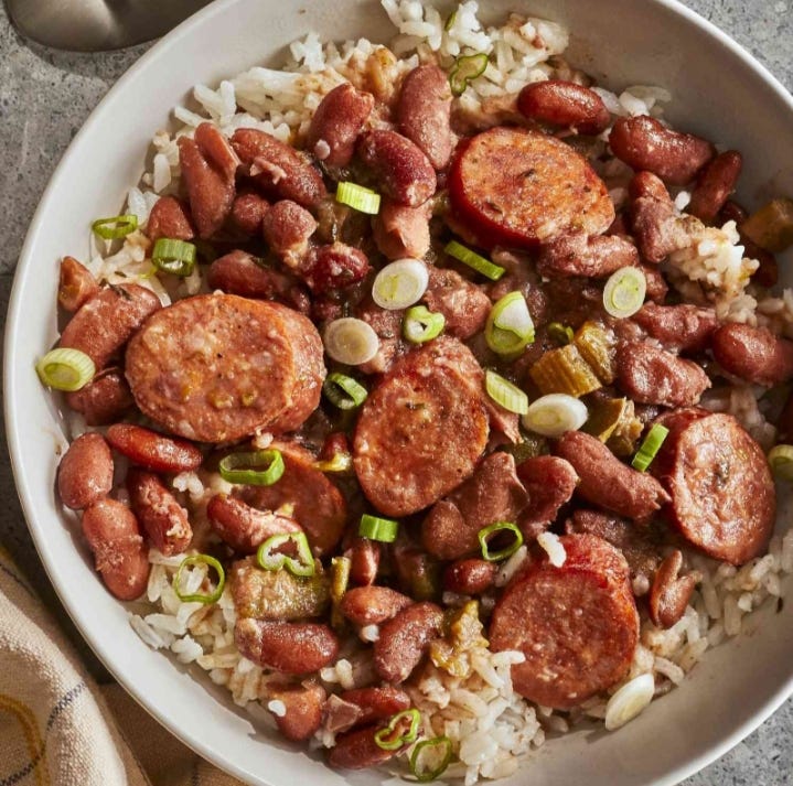 Easy To Make Authentic Louisiana Red Beans and Rice Recipe � Chicken ... pic pic