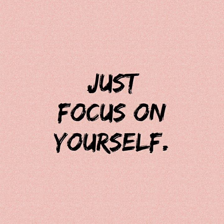 Focus on YOURSELF. Hey Socials! How are you all doing…