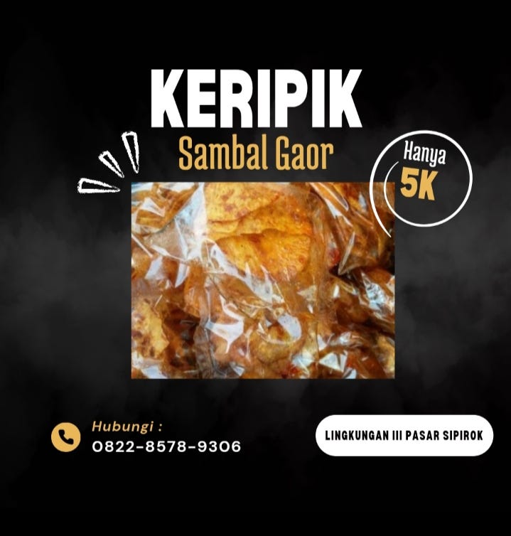 Pedas, WA 0822–8578–9306, Jual Keripik Sambal Sipirok, Keripik Sambal