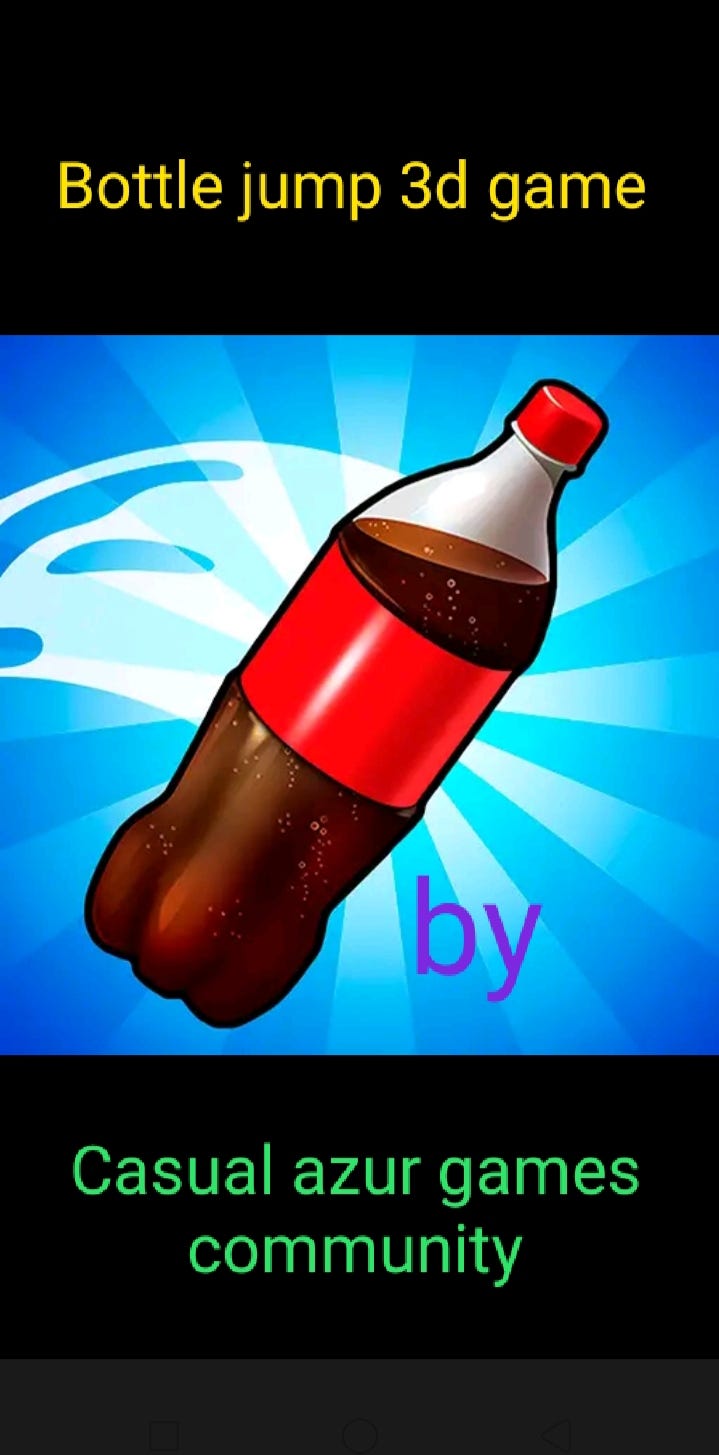 Bottle jump 3d game by Casual azur game community by Morfe for you