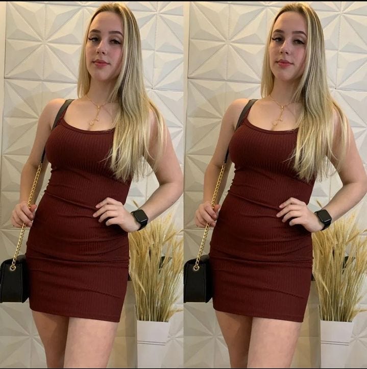 vestidos canelado