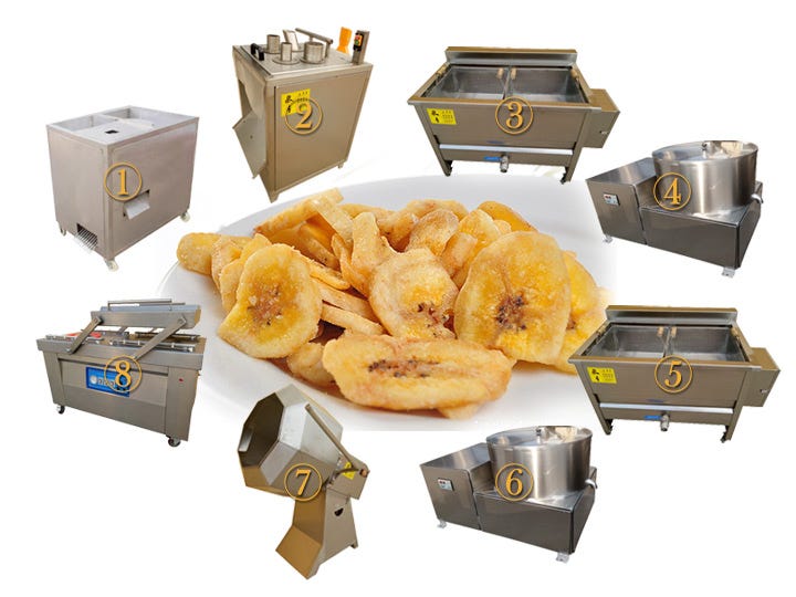 Small Scale Plantain Chips Maker Production Line Sweet Potato