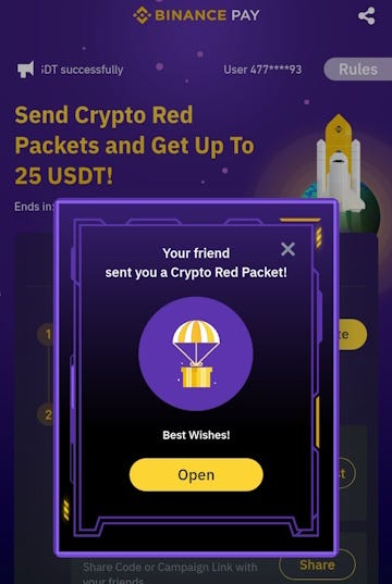 Unlock Free USDT with Binance Crypto Box Red Packet: Scan and Claim Your  Reward Today | by Shelaf.net | Medium